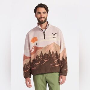 Paramount Network Yellowstone Men’s Faux Shearling Zip Jacket dutton ranch